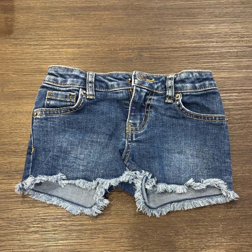 Cat & Jack Blue Denim Frayed Shorts